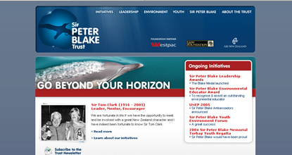 Sir Peter Blake Trust Website