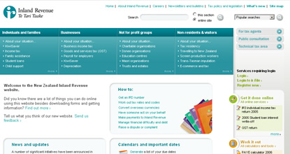 Inland Revenue Department Website